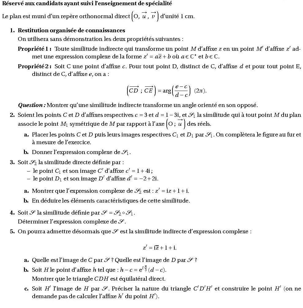 Calcul A Resoudre Terminale Terminale Mathématiques