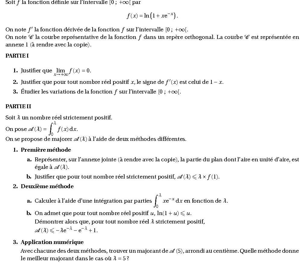 Propriétés De L'intégration Et Les Calculs D'aires : Exercices En ...