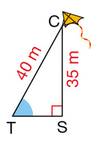 Trigonométrie dans le triangle rectangle.