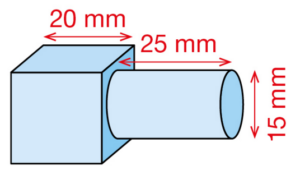 cube et cylindre de révolution