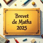 Brevet de maths 2025 avec sujet et corrirgé
