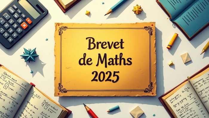 Brevet de maths 2025 avec sujet et corrirgé