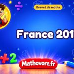 France 2017 : sujet du brevet de maths avec son corrigé