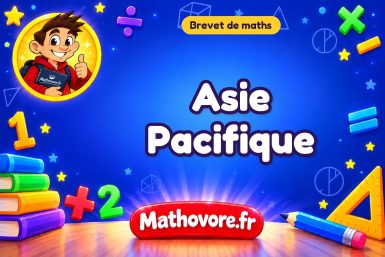 Asie Pacifique : brevet de maths 2023 avec sujet et corrigé du DNB en PDF.