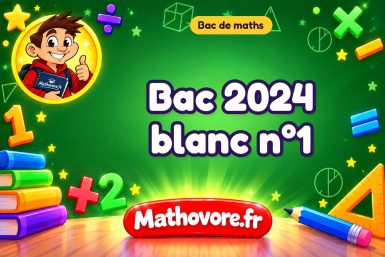 Bac de maths 2024 blanc n°1 : sujet et corrigé du baccalauréat en PDF.