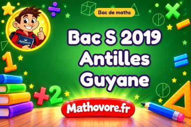 Bac S 2019 Antilles Guyane : sujet et corrigé