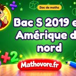 Bac S 2019 en Amérique du nord : sujet et corrigé
