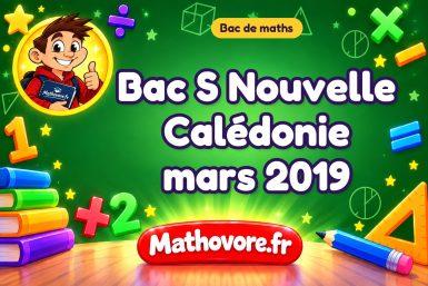 Bac S Nouvelle Calédonie mars 2019 : sujet et corrigé