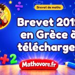 Brevet de maths 2019 en Grèce à télécharger en PDF