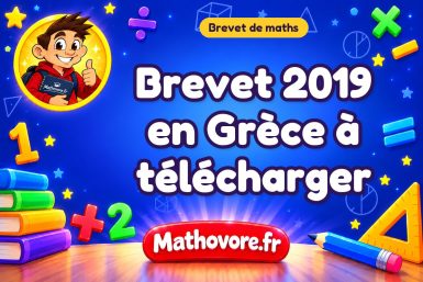 Brevet de maths 2019 en Grèce à télécharger en PDF