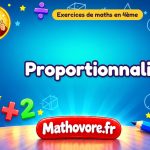Proportionnalité : exercices de maths en 4ème corrigés en PDF