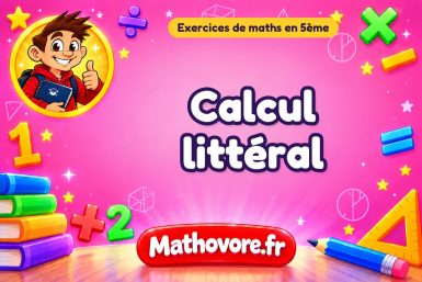 Calcul littéral