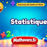 Statistiques : exercices de maths en 4ème corrigés en PDF