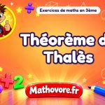 Théorème de Thalès : exercices de maths en 3ème corrigés en PDF