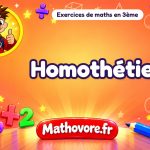 Homothéties : exercices de maths en 3ème corrigés en PDF