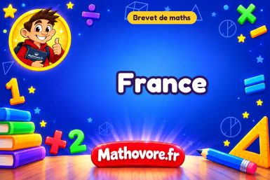 France : brevet de maths 2023 avec sujet et corrigé en PDF.