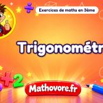 Trigonométrie : exercices de maths en 3ème corrigés en PDF