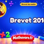 Brevet de maths 2016 : sujet blanc