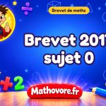 Brevet de maths 2017 sujet 0