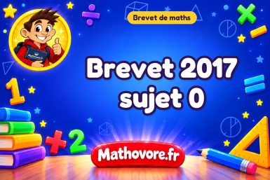 Brevet de maths 2017 sujet 0