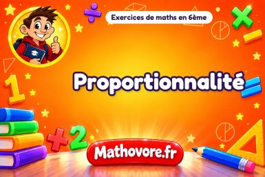 Proportionnalité : exercices de maths en 6ème corrigés en PDF