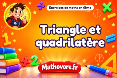 Triangle et quadrilatère
