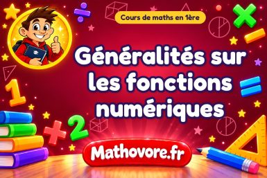 Généralités sur les fonctions numériques