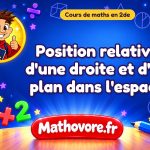 Position relative d'une droite et d'un plan dans l'espace : cours de maths en 2de en PDF