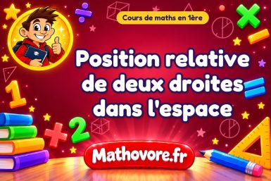 Position relative de deux droites dans l’espace