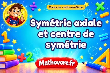 Symétrie axiale et centre de symétrie : cours de maths en 6ème en PDF