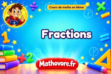 Fractions : cours de maths en 6ème en PDF