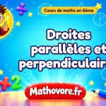 Droites parallèles et perpendiculaires : cours de maths en 6ème en PDF