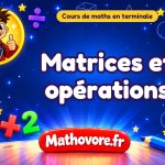 Matrices et opérations : cours de maths en terminale spécialité en PDF