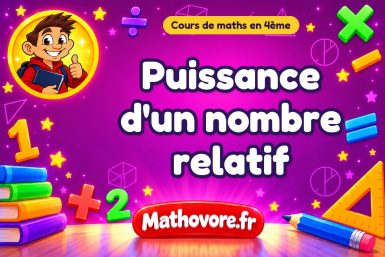 Puissance d’un nombre relatif