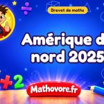 Amérique du nord 2025 : brevet de maths avec sujet et corrigé