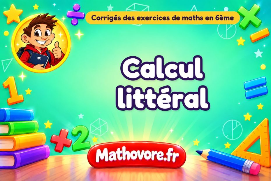 Calcul littéral : exercices de maths en 2de corrigés en PDF