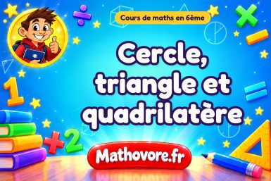 Cercle, triangle et quadrilatère