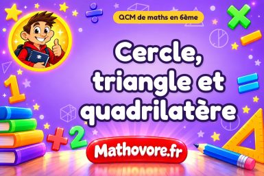 Cercle, triangle et quadrilatère
