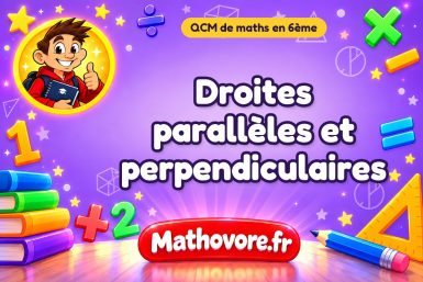 Droites parallèles et perpendiculaires