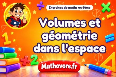 Volumes et géométrie dans l’espace
