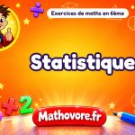 Statistiques : exercices de maths en 6ème corrigés en PDF