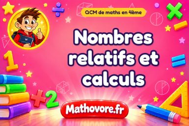 Nombres relatifs et calculs