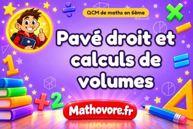 Pavé droit et calculs de volumes