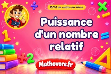Puissance d’un nombre relatif