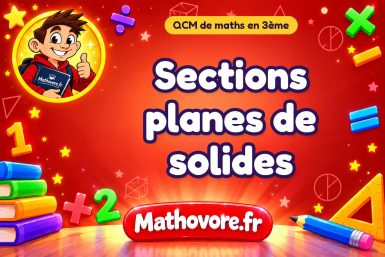 Sections planes de solides