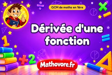 Dérivée d’une fonction