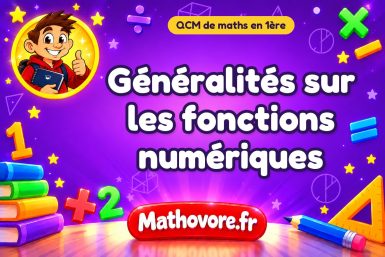 Généralités sur les fonctions numériques