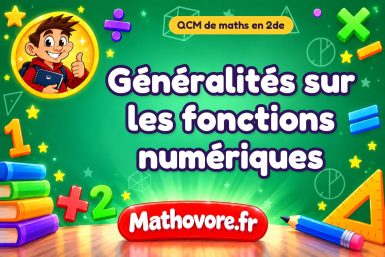 Généralités sur les fonctions numériques