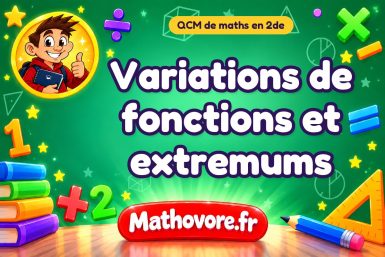 Variations de fonctions et extremums
