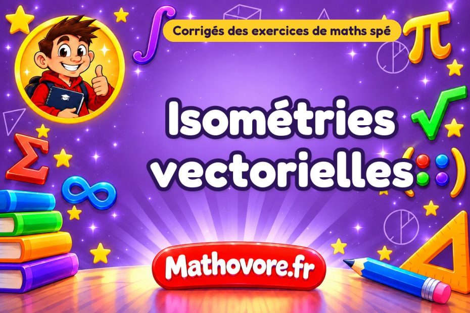 Isométries vectorielles : corrigé des exercices de maths spé